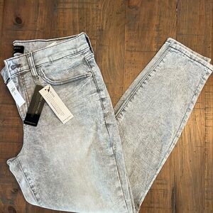 Banana Republic Women's Washed Light Gray Skinny Jeans